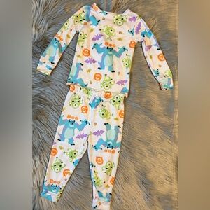 Disney Toddler Monsters Inc Halloween Long Sleeve Pajamas